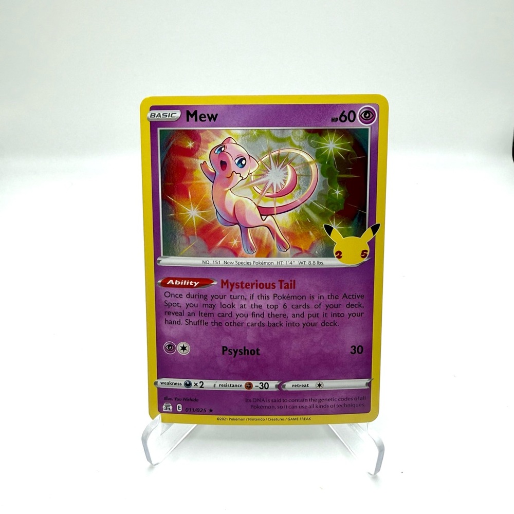 Pokemon Mew 011/025 Celebrations Holo Rare